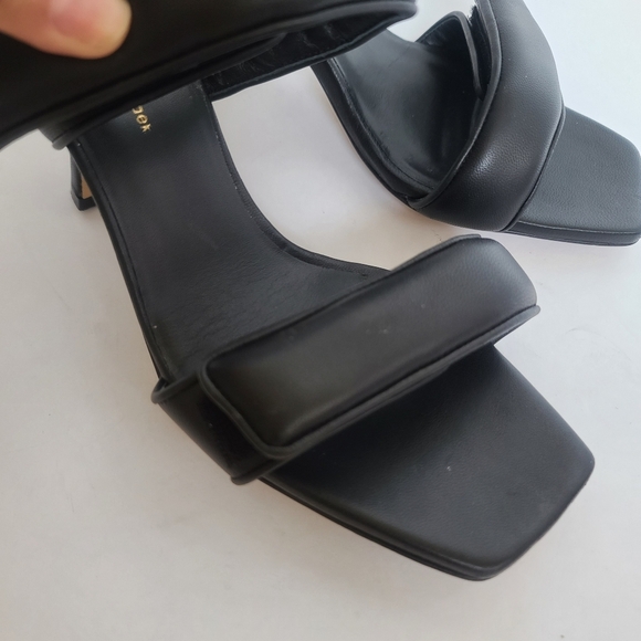 Gia Borghini x Pernille | Teisbaek Two Strap Sandals in Antracite Black Size 10 - Picture 6 of 14